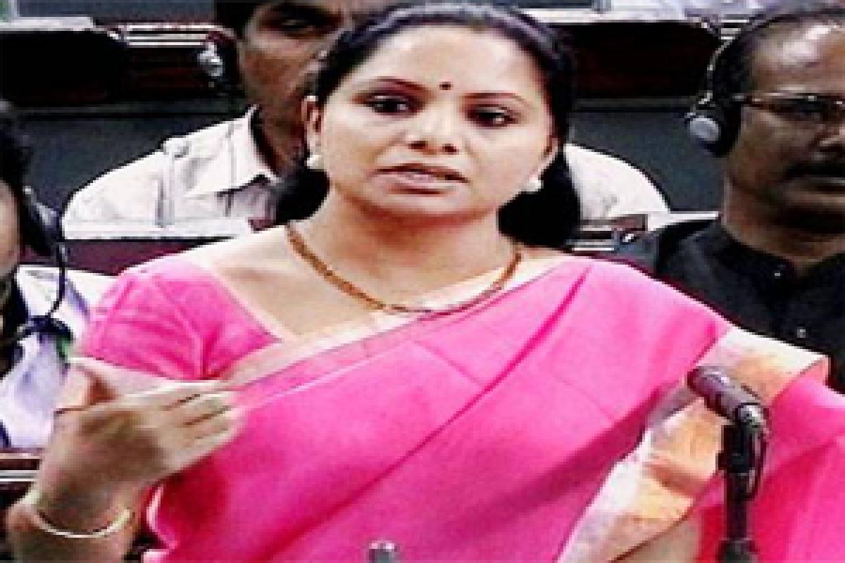 TRS MP Kavitha makes an appeal for drought-hit states